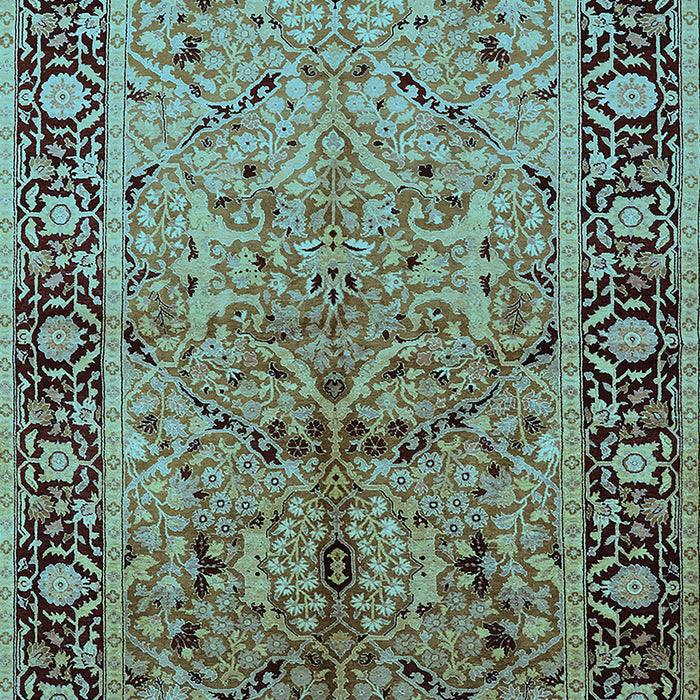 Oriental Light Blue Industrial Rug, urb2978lblu