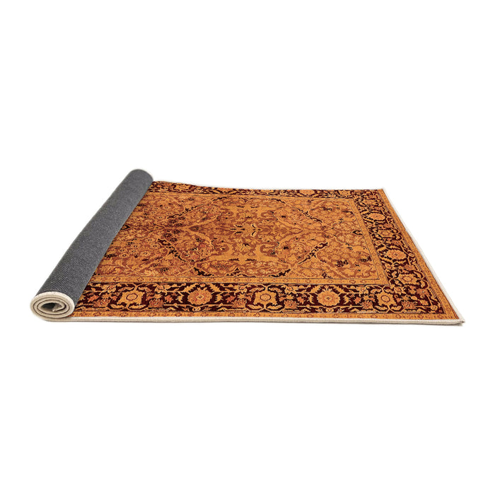 Sideview of Oriental Orange Industrial Rug, urb2978org