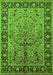 Machine Washable Oriental Green Industrial Area Rugs, wshurb2978grn