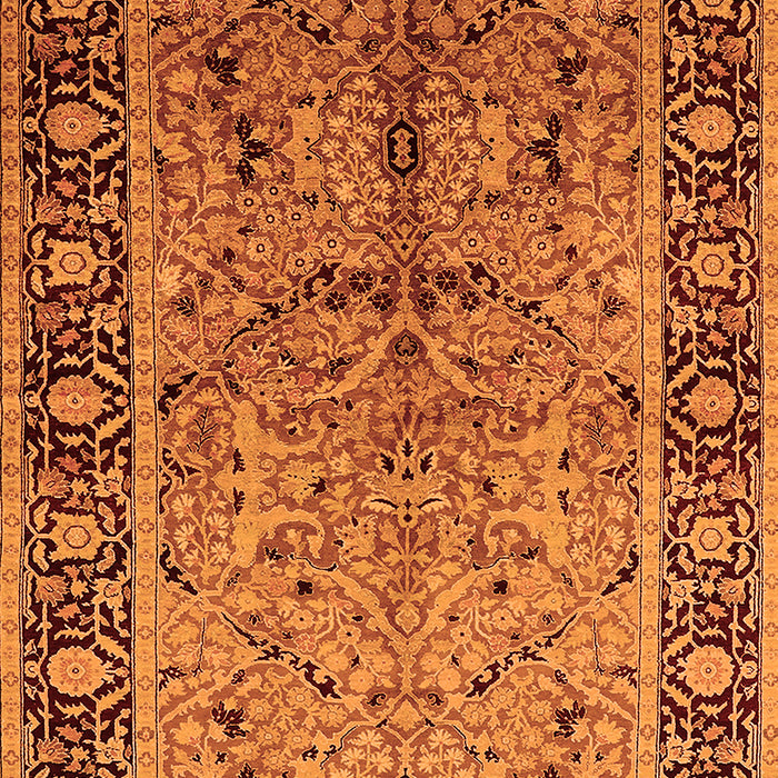 Machine Washable Oriental Orange Industrial Area Rugs, wshurb2978org
