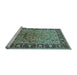 Sideview of Machine Washable Oriental Light Blue Industrial Rug, wshurb2978lblu