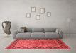 Industrial Red Washable Rugs