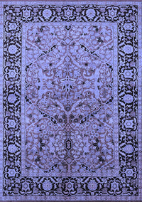 Oriental Blue Industrial Rug, urb2978blu