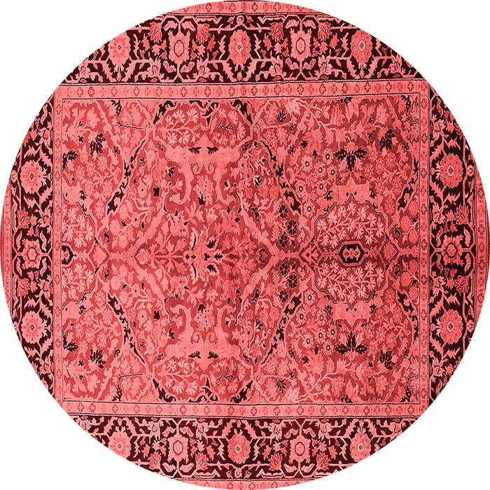 Machine Washable Oriental Red Industrial Rug, wshurb2978red