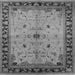 Square Machine Washable Oriental Gray Industrial Rug, wshurb2979gry