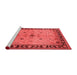 Industrial Red Washable Rugs