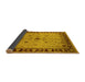 Sideview of Oriental Yellow Industrial Rug, urb2979yw