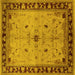 Square Oriental Yellow Industrial Rug, urb2979yw