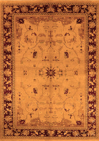 Oriental Orange Industrial Rug, urb2979org