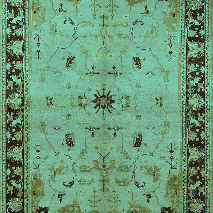Oriental Turquoise Industrial Rug, urb2979turq