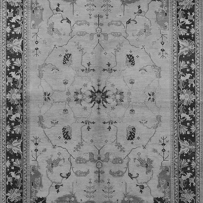 Machine Washable Oriental Gray Industrial Rug, wshurb2979gry
