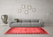 Industrial Red Washable Rugs