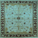 Square Oriental Light Blue Industrial Rug, urb2979lblu