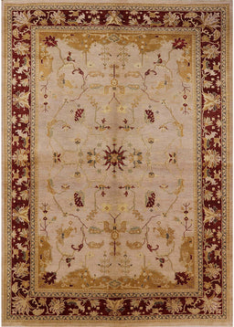 Mid-Century Modern Mahogany Brown Oriental Rug, urb2979