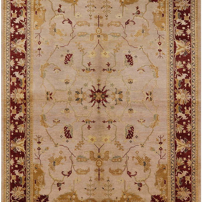 Mid-Century Modern Mahogany Brown Oriental Rug, urb2979