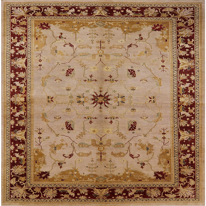 Square Machine Washable Industrial Modern Mahogany Brown Rug, wshurb2979