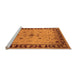 Sideview of Machine Washable Oriental Orange Industrial Area Rugs, wshurb2979org