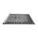 Sideview of Machine Washable Oriental Gray Industrial Rug, wshurb2979gry