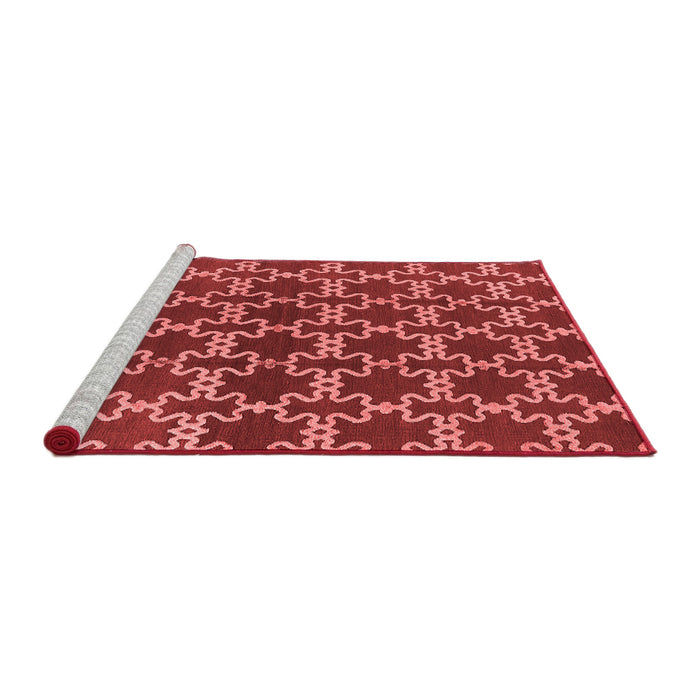 Industrial Red Washable Rugs