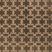 Square Oriental Brown Industrial Rug, urb2980brn