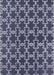 Mid-Century Modern Dark Blue Grey Blue Oriental Rug, urb2980