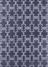 Machine Washable Industrial Modern Dark Blue Grey Blue Rug, wshurb2980