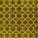 Square Machine Washable Oriental Yellow Industrial Rug, wshurb2980yw