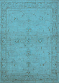 Oriental Light Blue Industrial Rug, urb2981lblu