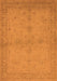 Machine Washable Oriental Orange Industrial Area Rugs, wshurb2981org