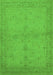 Machine Washable Oriental Green Industrial Area Rugs, wshurb2981grn