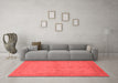 Industrial Red Washable Rugs