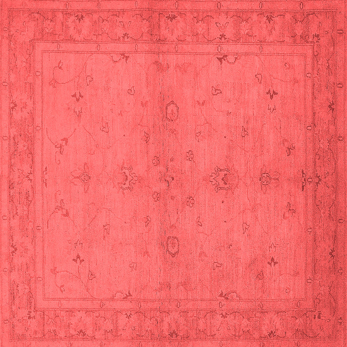 Machine Washable Oriental Red Industrial Rug, wshurb2981red