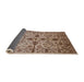 Sideview of Mid-Century Modern Sienna Brown Oriental Rug, urb2982