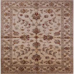 Square Machine Washable Industrial Modern Sienna Brown Rug, wshurb2982