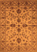 Machine Washable Oriental Orange Traditional Area Rugs, wshurb2982org