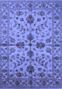 Oriental Blue Traditional Rug, urb2982blu