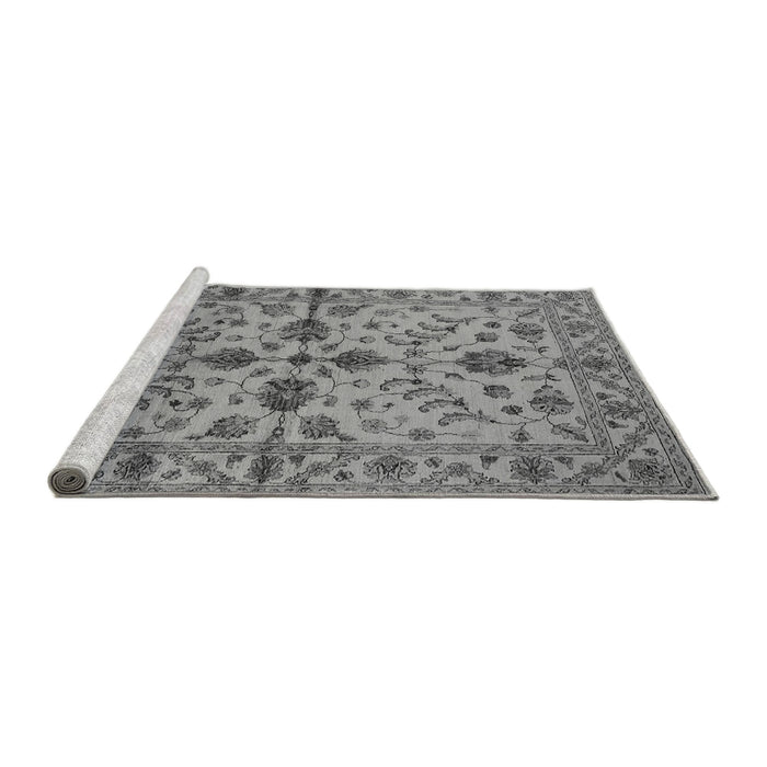 Sideview of Machine Washable Oriental Gray Traditional Rug, wshurb2982gry
