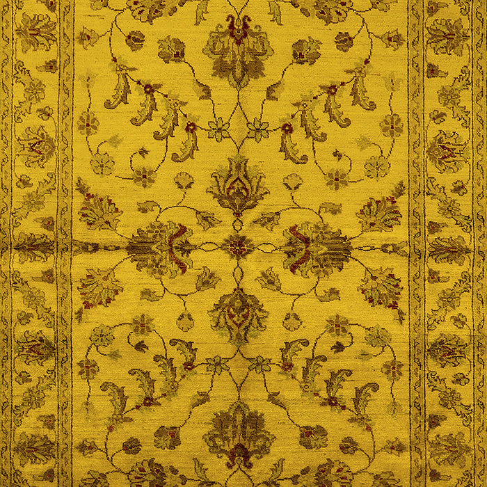 Oriental Yellow Traditional Rug, urb2982yw