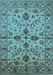 Oriental Light Blue Traditional Rug, urb2982lblu