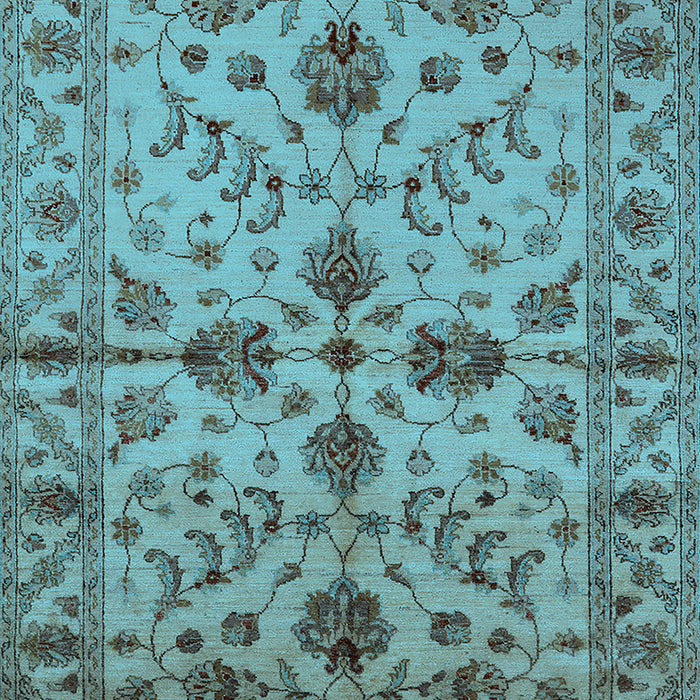 Oriental Light Blue Traditional Rug, urb2982lblu