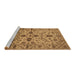 Sideview of Machine Washable Oriental Brown Traditional Rug, wshurb2982brn