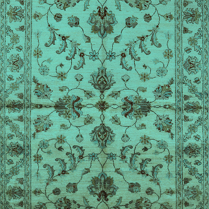 Oriental Turquoise Traditional Rug, urb2982turq