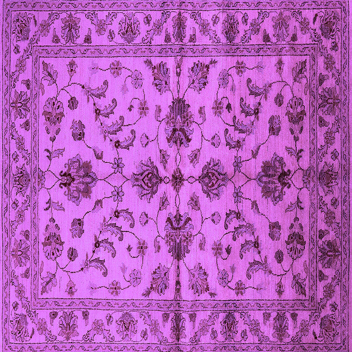 Square Oriental Purple Traditional Rug, urb2982pur