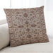 Lifestyle Image of Mid-Century Modern Urban Square Sienna Brown Throw Pillow, 18 inch by 18 inch, pwurb2982