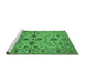 Sideview of Machine Washable Oriental Emerald Green Traditional Area Rugs, wshurb2982emgrn