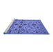 Sideview of Machine Washable Oriental Blue Traditional Rug, wshurb2982blu