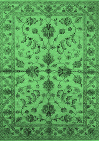 Oriental Emerald Green Traditional Rug, urb2982emgrn