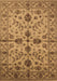 Machine Washable Oriental Brown Traditional Rug, wshurb2982brn