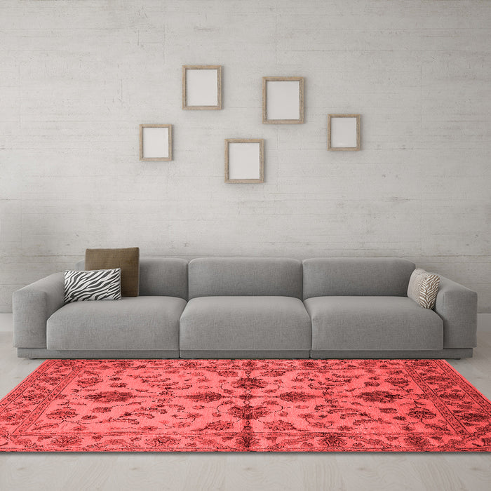 Traditional Red Washable Rugs