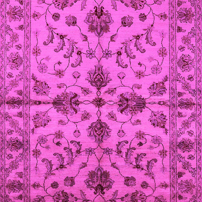 Machine Washable Oriental Pink Traditional Rug, wshurb2982pnk